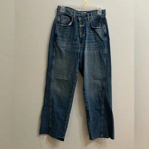Zara Crossover Button Fly Jeans US 4